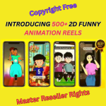500+ Funny 2D Animation Reels/Shorts Bundle In Hindi {Bonus Content Inside}