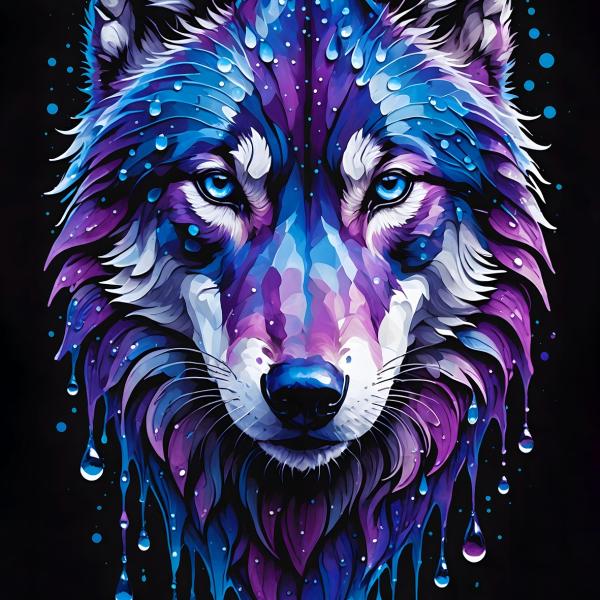 Fox Face with WaterDrop effects