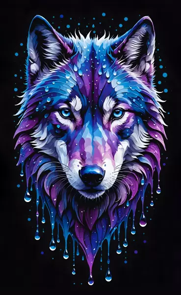 Fox Face with WaterDrop effects