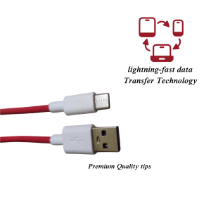 USB to Type c fast charge charging cable | for smartphones, tablets, laptops and type c devices with quick data transfer technology 95CM